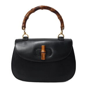 Gucci Bamboo top handle bag Black